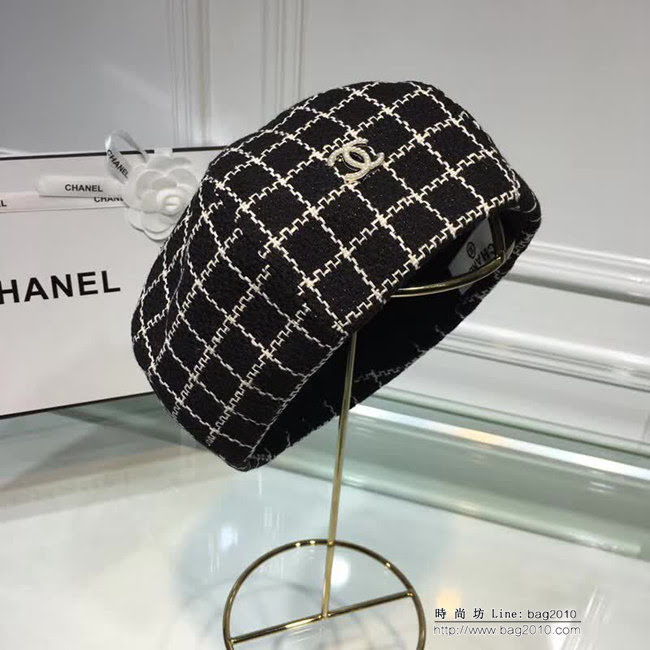 CHANEL香奈兒 時尚百搭 經典面料八角貝蕾鴨舌帽 LLWJ6458